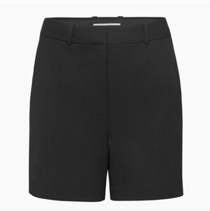 Babaton Agency Short 7" Black Wool Blend Bermudas Size 10 Women's